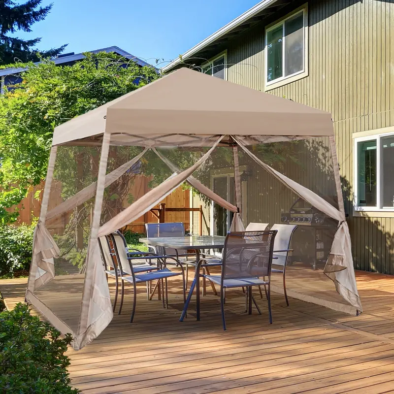 10 Ft × 10 Ft Slant-Leg Pop-Up Canopy Tent – Easy Setup 3