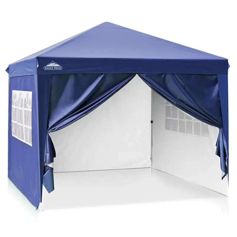 10X10 Easy-Setup Pop-Up Canopy Tent Featuring Four Adjustable Side Walls 1