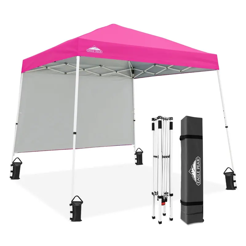 10X10 Pop-Up Canopy Tent With Enclosed Wall Panel – 10X10 Base, 8X8 Canopy Top 4