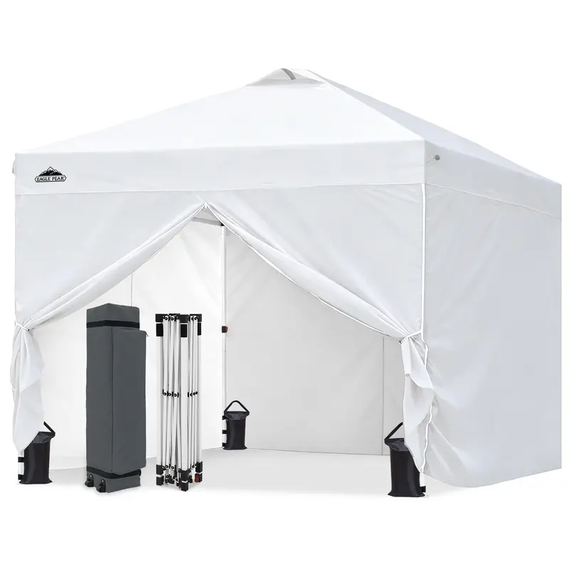 10×10 Pop-Up Canopy Tent With Full Enclosure (4 Sidewalls) 3
