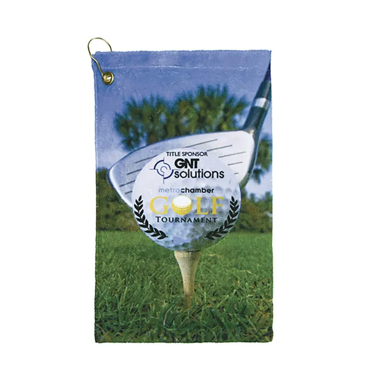 11" X 18" Full-Sublimation Microfiber Golf Towel 1