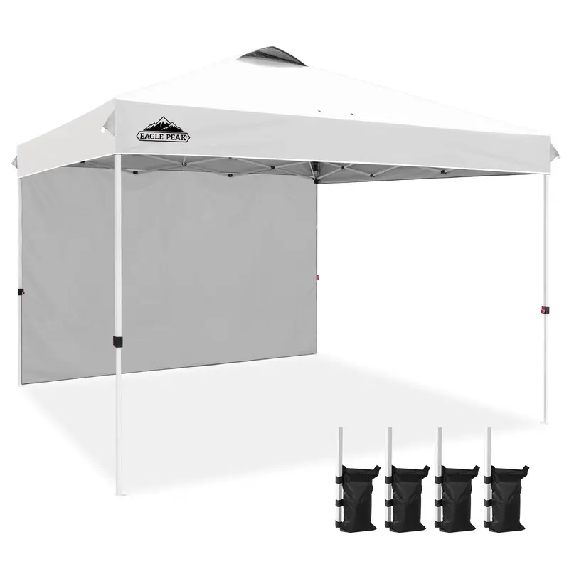 12×12 Heavy-Duty Commercial Pop-Up Canopy With Integrated Sidewall 1