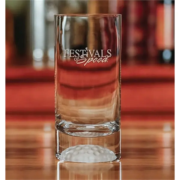 13 Oz Frosted Golf Ball-Base Highball Glass 1