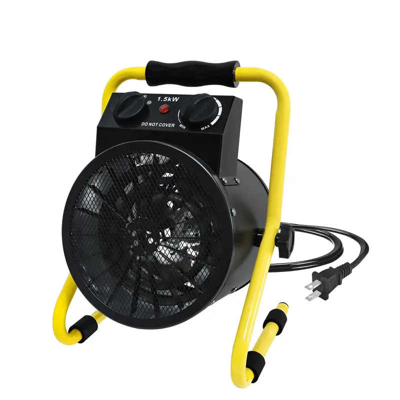 1500W Portable Greenhouse Heater – Half-Pack, Black Finish 1