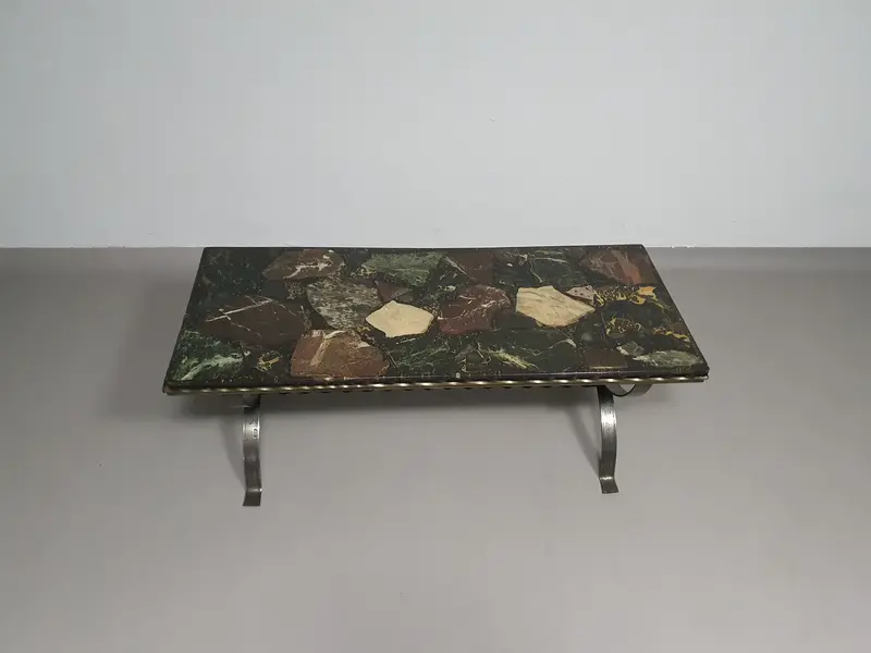 1970S Resin-And-Marble Coffee Table 1