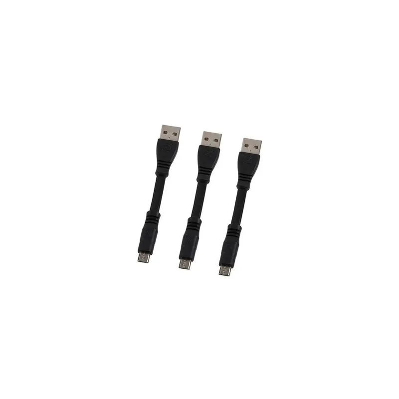3-Pack Short Usb-A To Micro-Usb Cables (4") 1