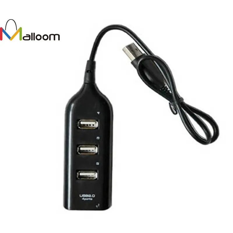 4-Port Usb 2.0 Hub – Compact High-Speed Data Splitter Cable For Computers And Laptops 1