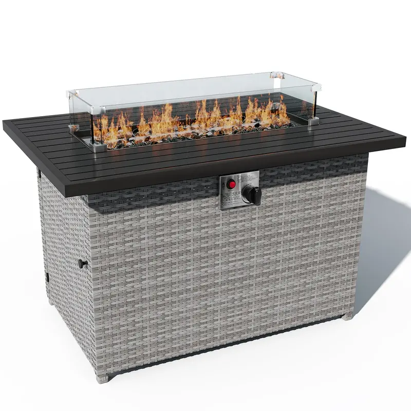 42-Inch Propane-Powered Outdoor Fire Pit Table 1