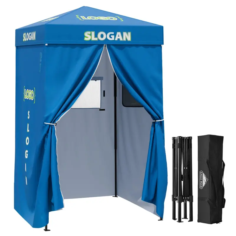 4X4 Ft Commercial Privacy Shelter – Custom Logo-Ready Pop-Up Enclosure 2