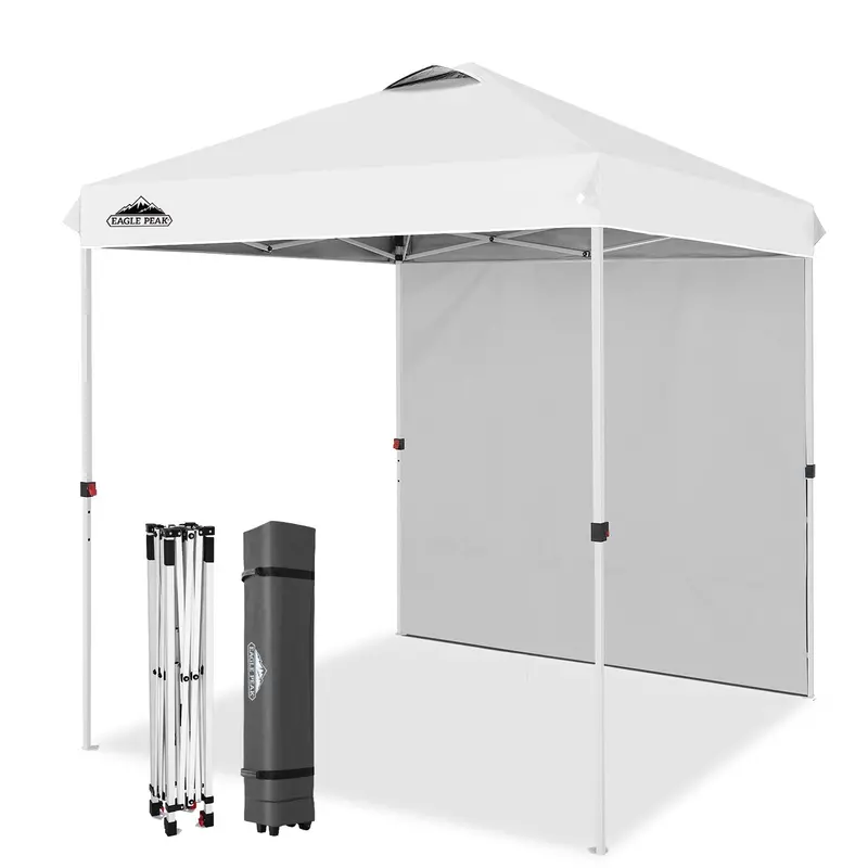 6.6X6.6 Ft Compact Pop-Up Canopy With Integrated Sidewall 1