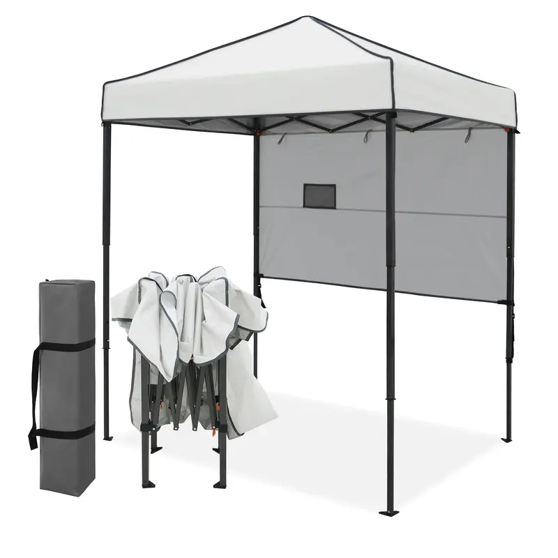 6X4 Ft Adjustable Pop-Up Canopy With Sun Wall 1