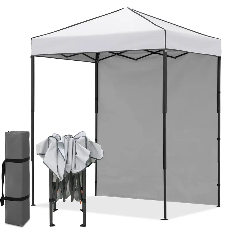 6×4 Instant Pop-Up Canopy Tent With Single Side Wall 1