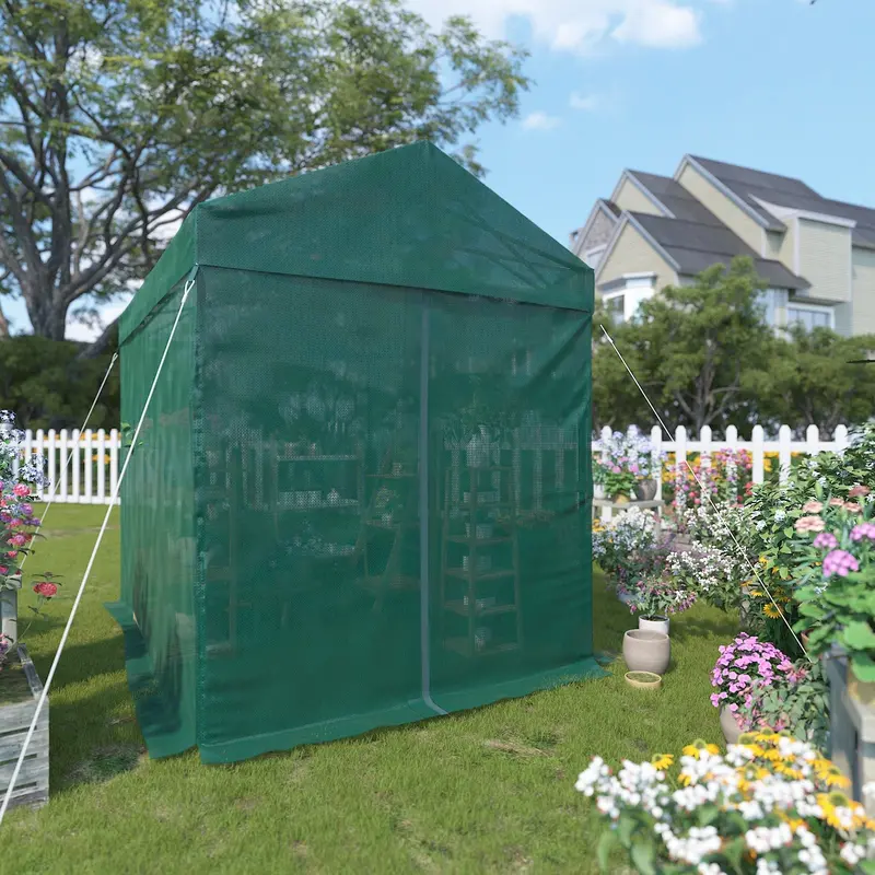 8 Ft X 6 Ft Walk-In Shade Cloth Greenhouse Cover 1