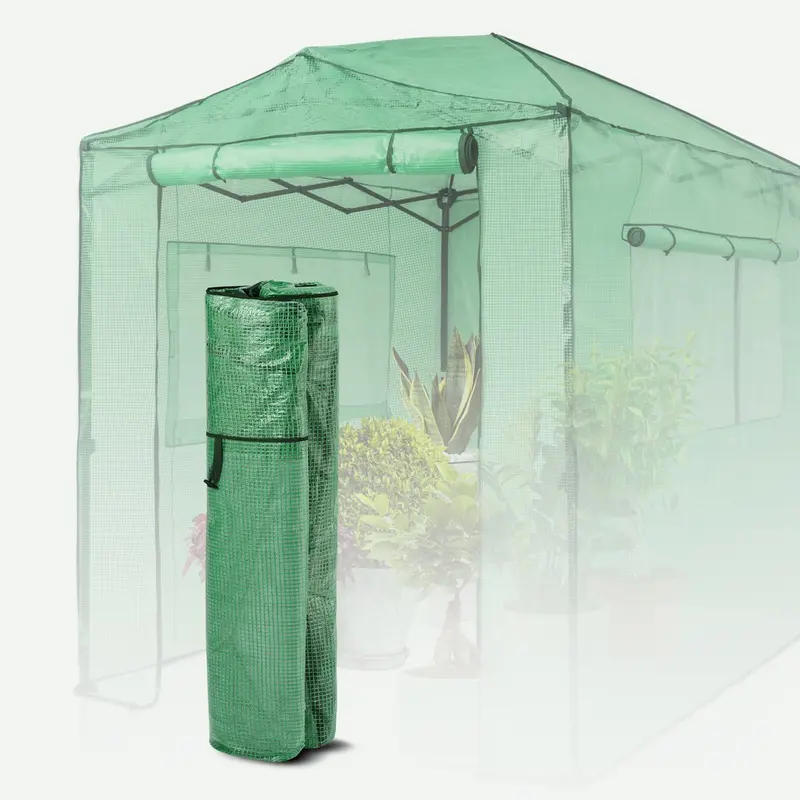 8×6 Portable Walk-In Pop-Up Greenhouse Replacement Cover 1