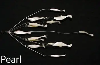 9'Ers Lures Northeast 4-Inch 6-Arm Shad Rig – Compact Swim Pattern 1