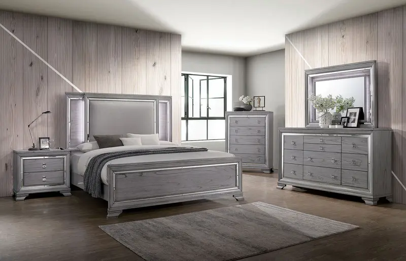 Alanis 4-Piece Queen Bedroom Set By Furniture Of America (Cm7579Q-4Pc) 1