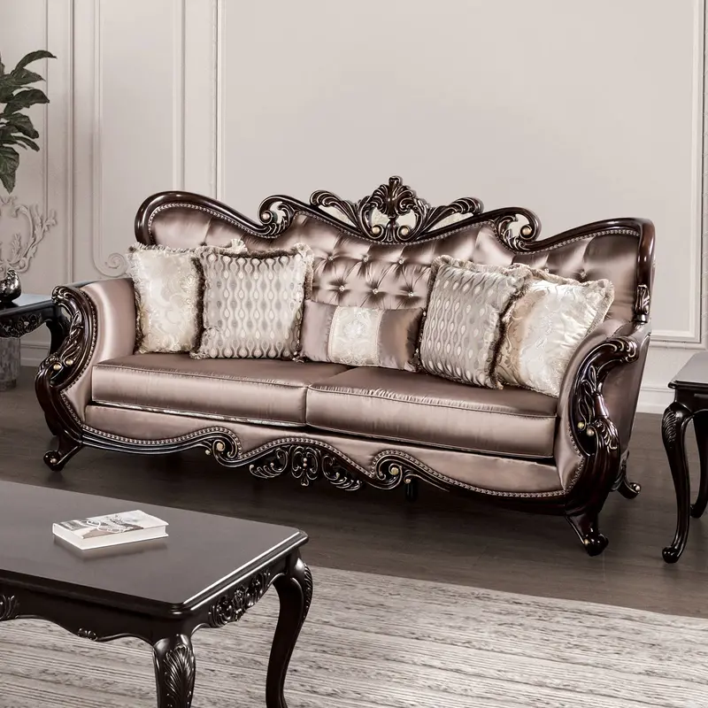 Albacete Rolled-Arm Sofa – Furniture Of America 1