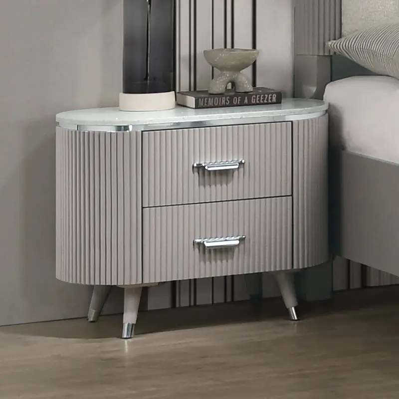 Aldridge Gray Nightstand By Furniture Of America (Fm7243Gy-N) 1