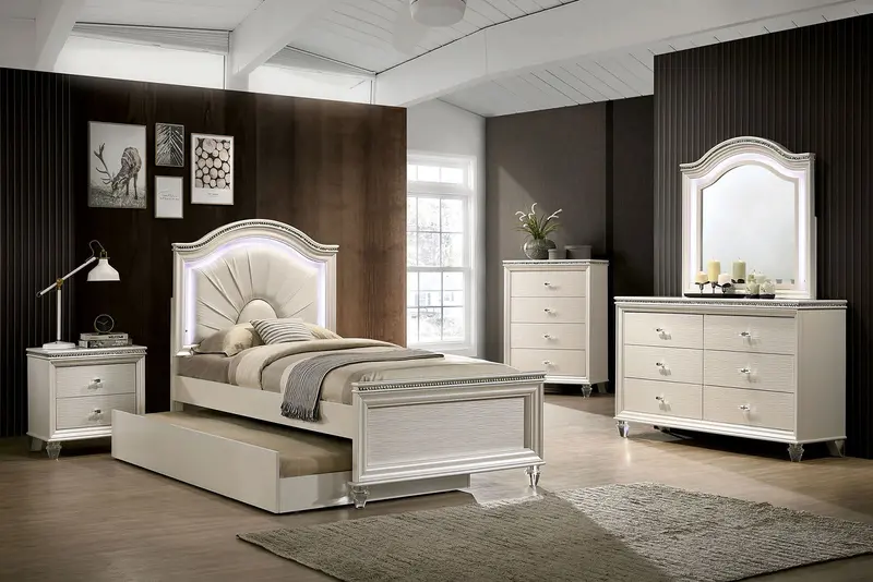 Allie 4-Piece Bedroom Set By Furniture Of America (Cm7901F-4Pc) 1