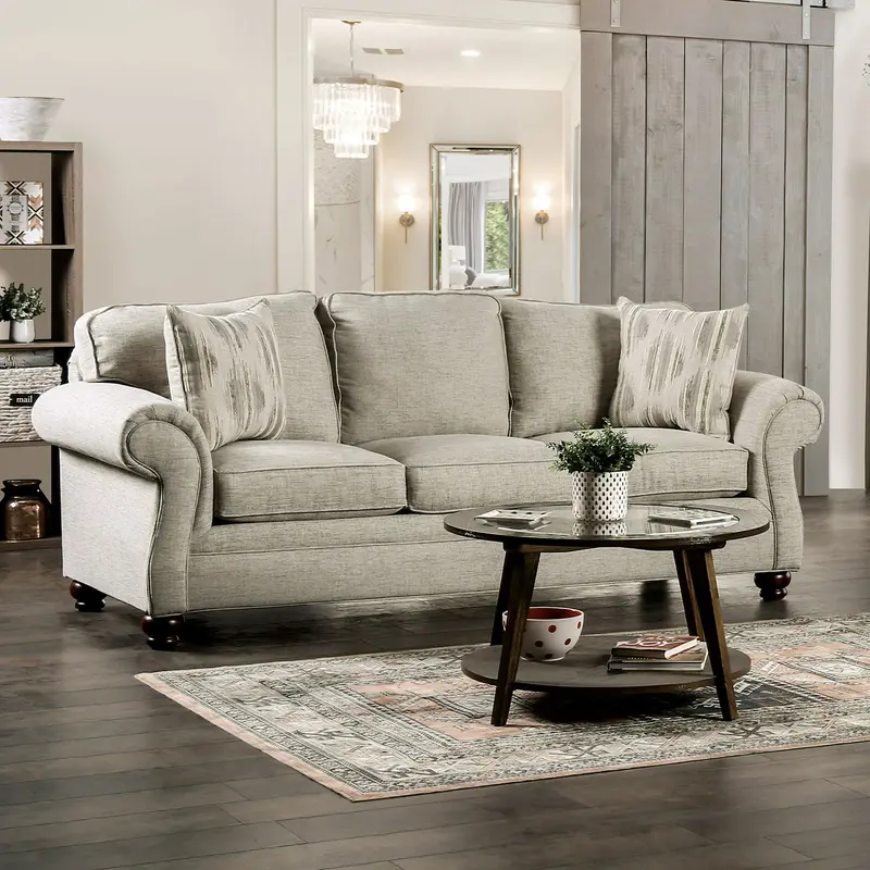 Amaya Curved Back Sofa – Furniture Of America 1