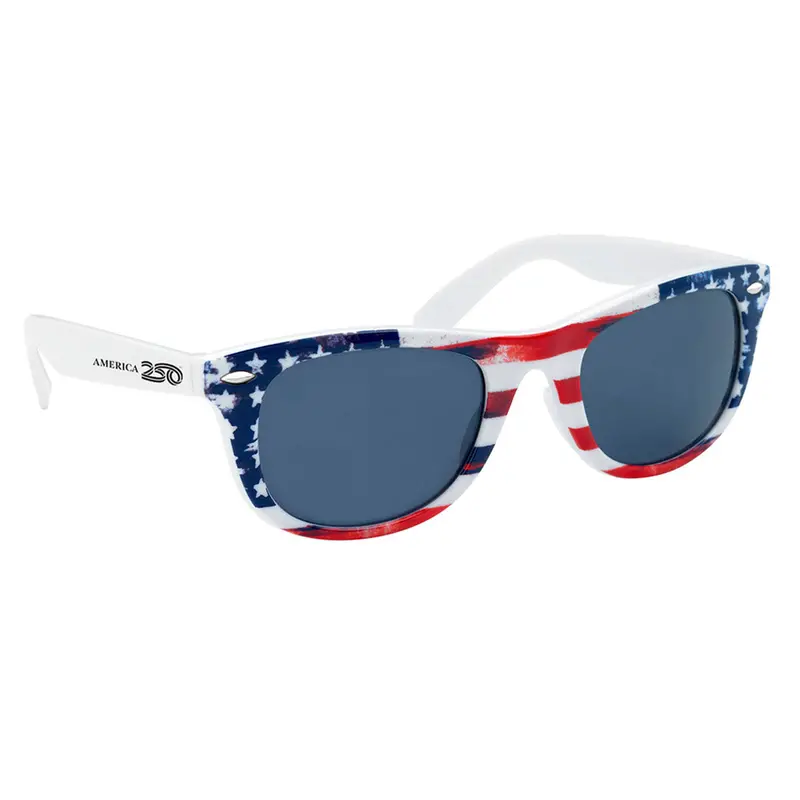 America250 Patriotic Sunglasses – Commemorative Red, White, And Blue Eyewear 1