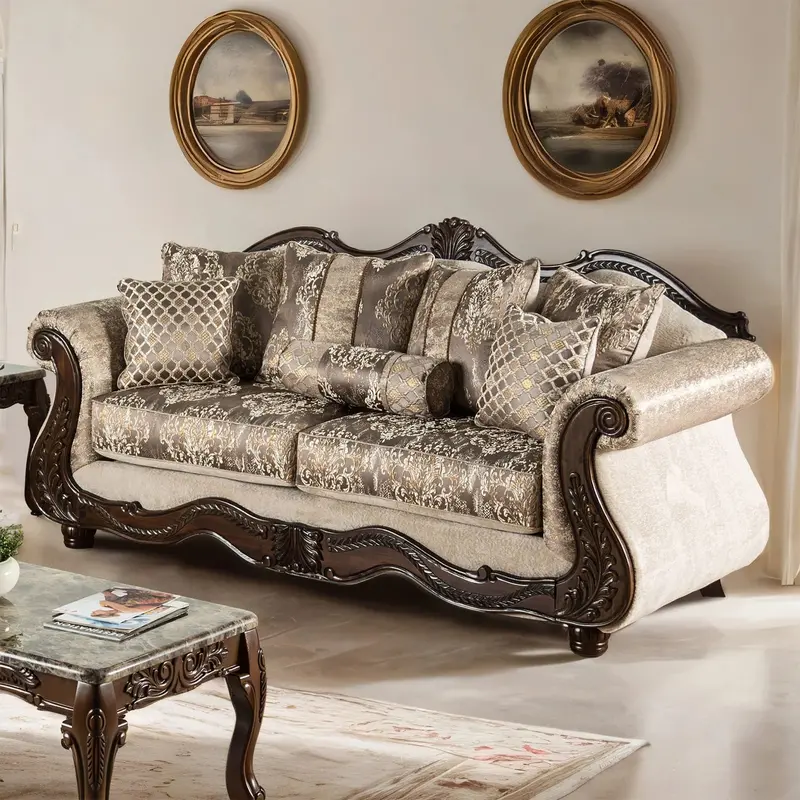 Andalusia Deep-Seat Sofa – Furniture Of America 1