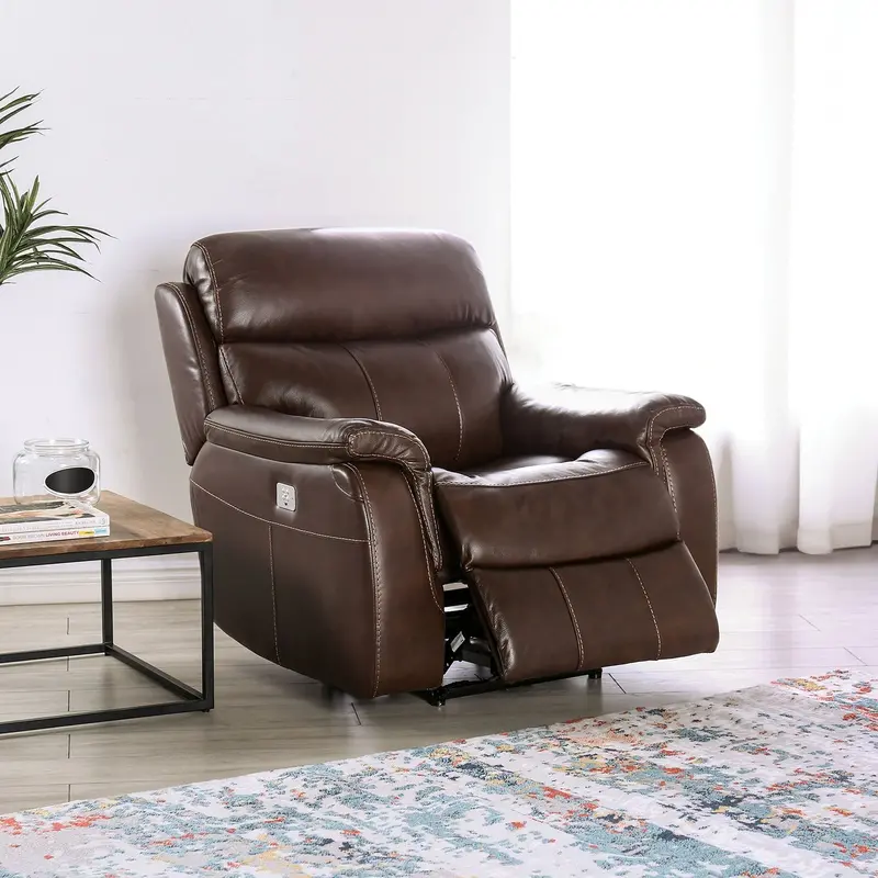 Antenor Power Recliner – Furniture Of America (Cm9926Mb-Ch-Pm) 1