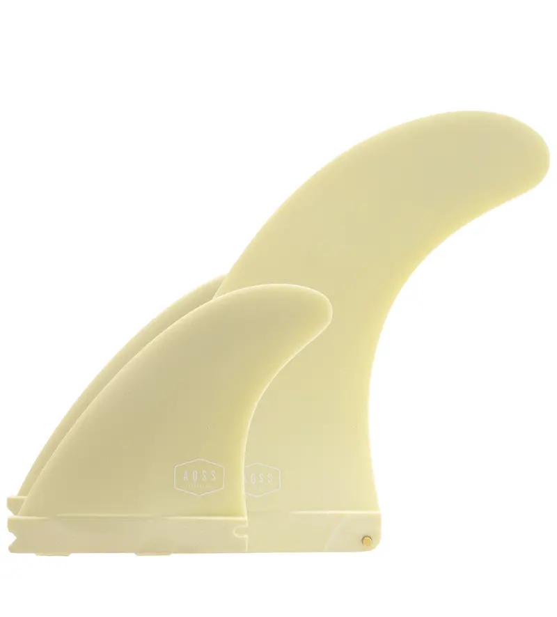 Aqss 2+1 Surf Fin Set – Beige 9-Inch Center Fin With Single Tab 1