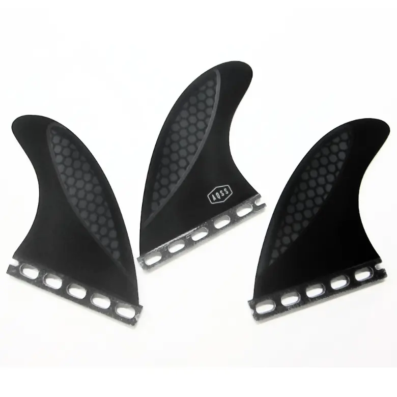 Aqss Black Honeycomb Carbon Thruster Fin Set 1