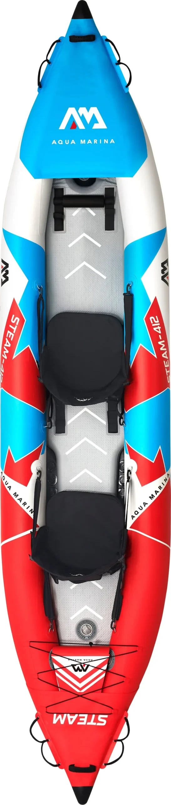 Aqua Marina Steam 412 Tandem Inflatable Kayak – Two-Person Recreation Kayak 1