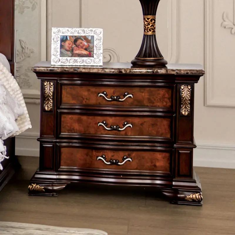 Aquilina Charcoal Gray Nightstand With Storage By Furniture Of America (Fm7422Ch-N) 1
