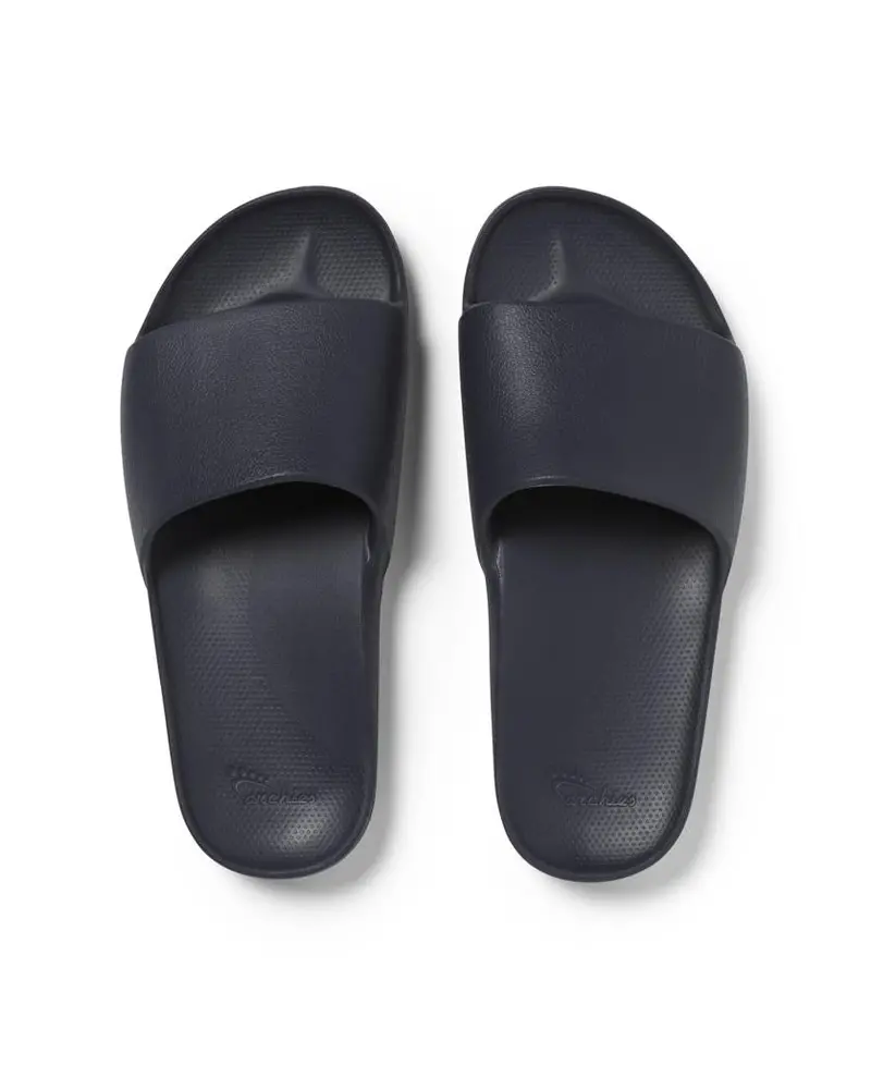 Archies Slide Sandals In Deep Navy 1