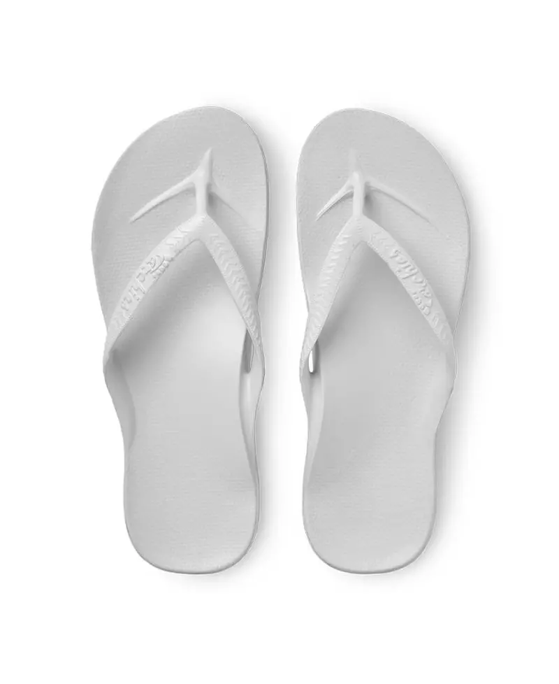 Archies Thong Sandals In Bright White 1
