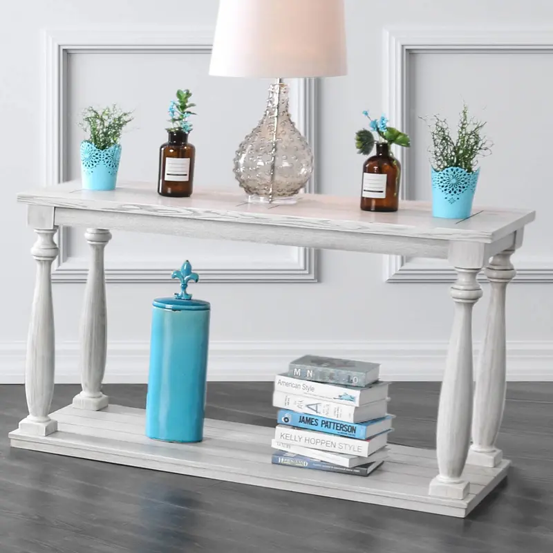Arlington Sofa Table – Long Narrow Living Room Table By Furniture Of America (Cm4520S) 1