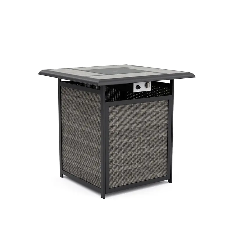 Arosa Fire Pit Counter-Height Dining Table By Furniture Of America 1