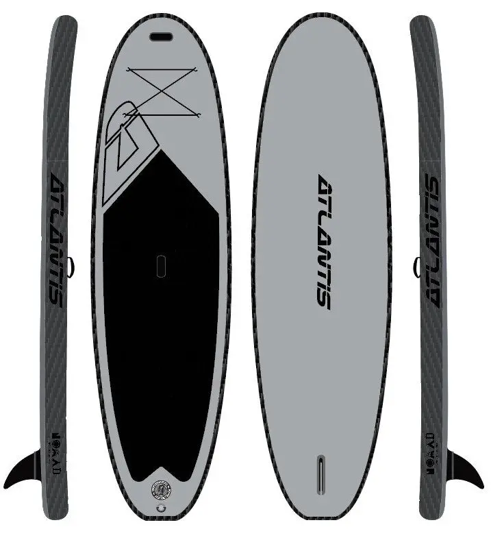 Atlantis Nomad Inflatable Sup – 10'0" Grey & Black 1