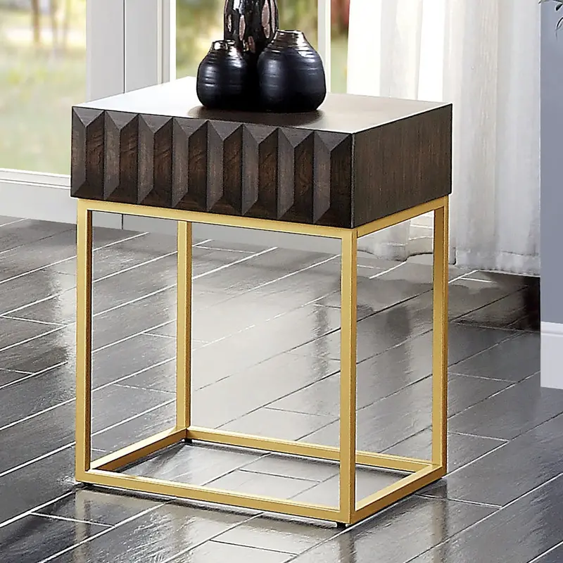 Augsburg Side Table – Walnut-Finish Multi-Use Sofa Table By Furniture Of America (Cm4545Wn-St) 1