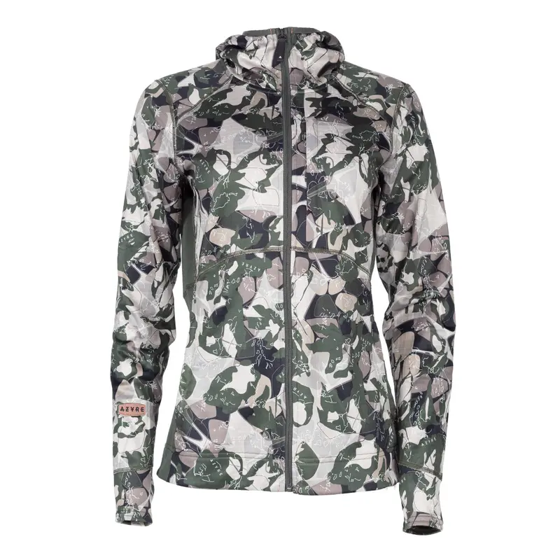 Azyre Achieve Full-Zip Grid-Fleece Hooded Sweatshirt 1