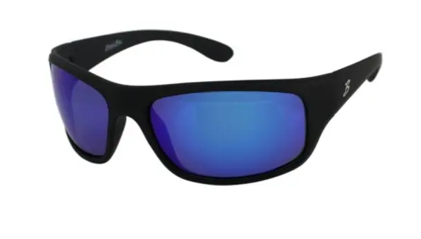 B.B. Outdoor Optics Polarized Sunglasses: Matte Black Frame, Smoke/Blue Lens 1
