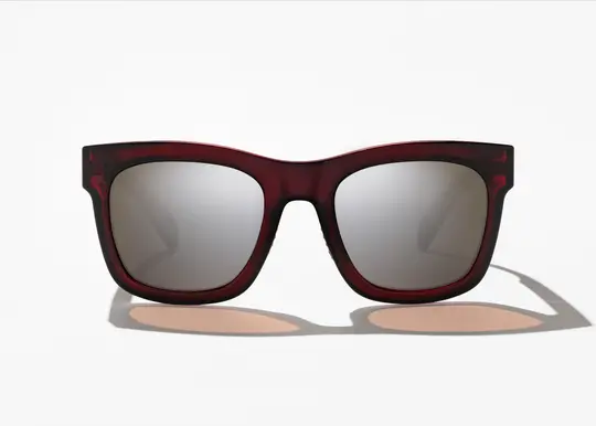 Bajio Cometa Claret Sunglasses – Gloss Silver Polycarbonate Lens 1