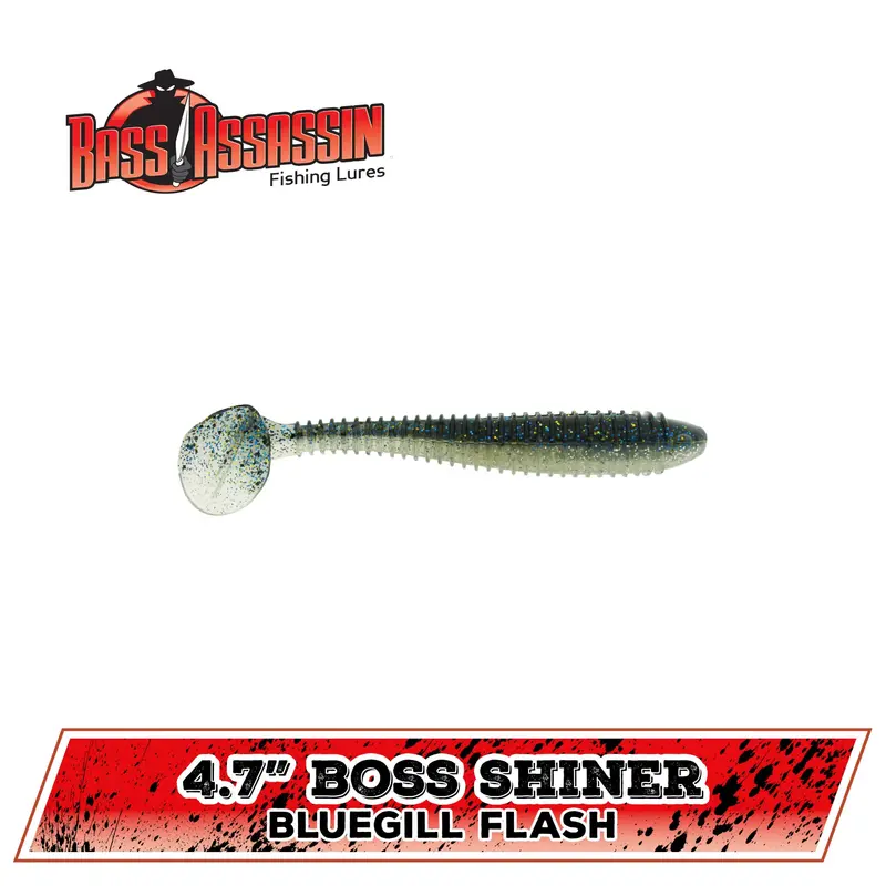Bass Assassin Boss Shiner Soft Plastic Bait – 4.7" 4