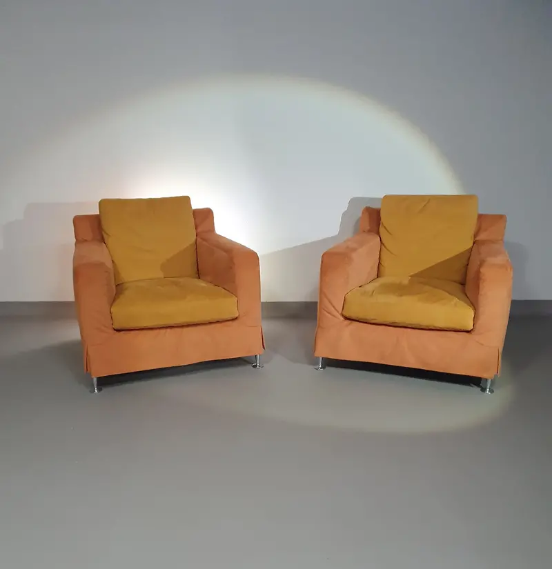 B&B Italia Harry Lounge Chair By Antonio Citterio — With Original Rare Removable Cover 1