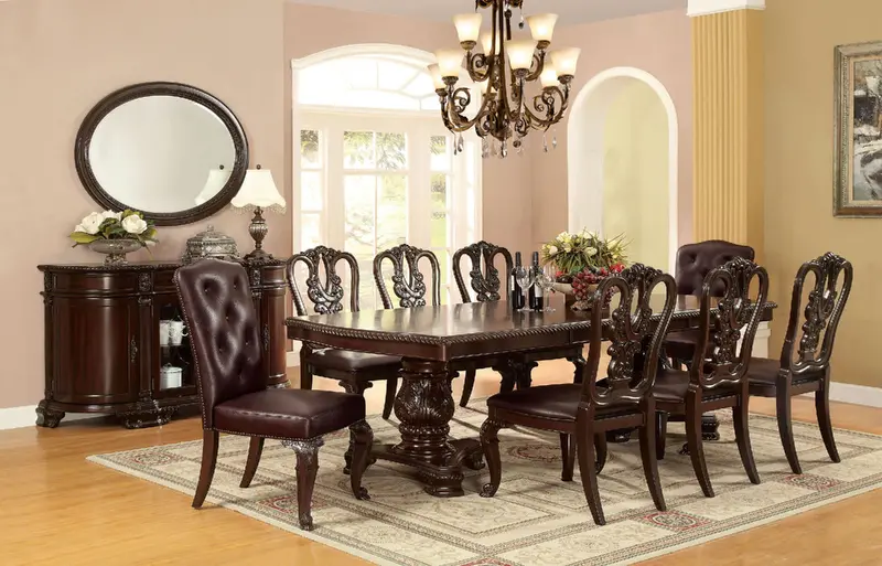 Bellagio Extendable Dining Table With 2 Leaves – Furniture Of America (Cm3319T-Table) 1