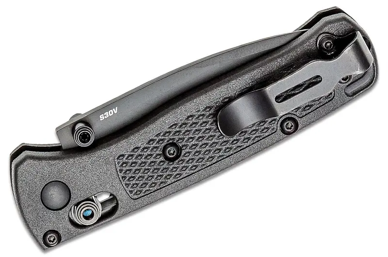 Benchmade Mini Bugout 533Bk-2 – Black Dlc Coated Drop Point, Axis-Locked Folder 1