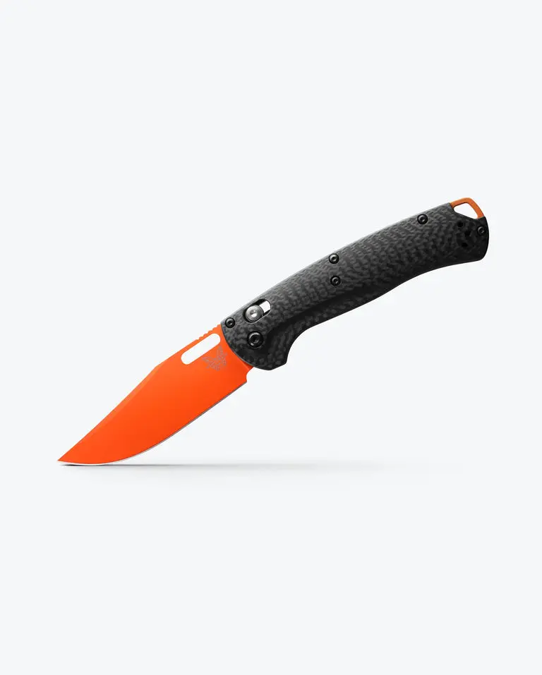Benchmade Taggedout Folding Knife – Axis Lock, Drop Point Blade 1