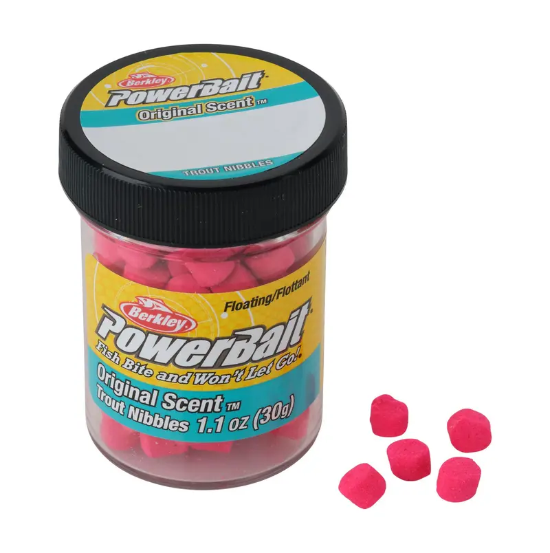 Berkley Powerbait Trout Nibbles In Fluorescent Red 1