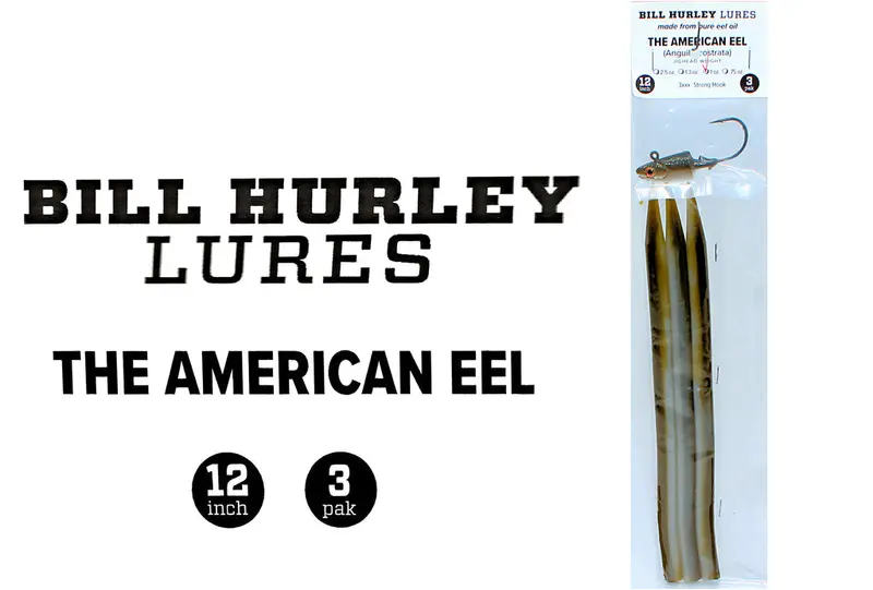 Bill Hurley 12-Inch Eel Swim Bait With 1.3 Oz Integrated Jig Head 1