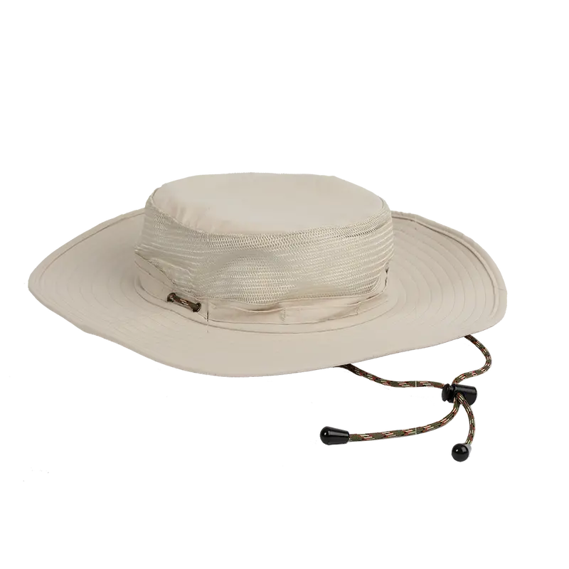 Bimini Bay Boca Grande Mesh Fishing Hat – Men’S Wide Brim, Fossil 1