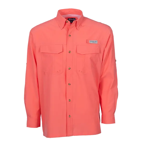 Bimini Bay Men’S Flats V-Neck Long Sleeve Shirt 1