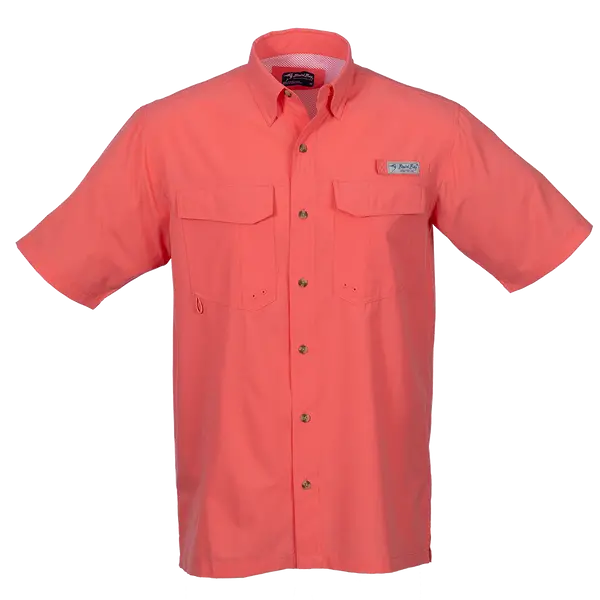 Bimini Bay Men’S Flats V-Neck Short Sleeve Shirt